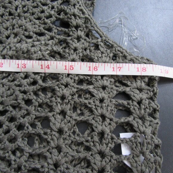 Cozy Casual Olive Green Crochet Knit Tank Top
New - Picture 8 of 8